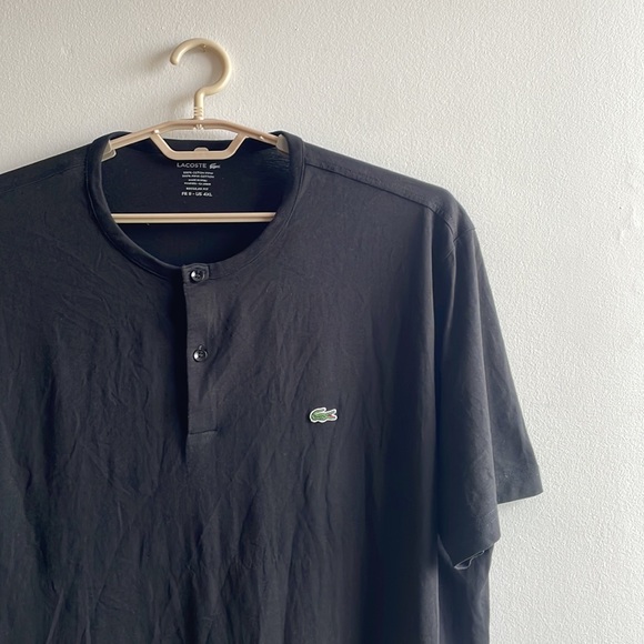 Black Lacoste T Shirt 4XL Regular Fit - Picture 2 of 7
